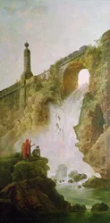 Landschaft, Der Wasserfall